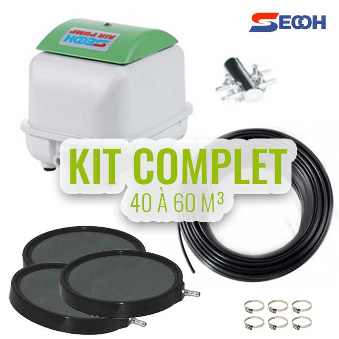 Secoh Aquiflor | KIT D'AERATION SECOH POUR ETANG DE 40 A 60 M³