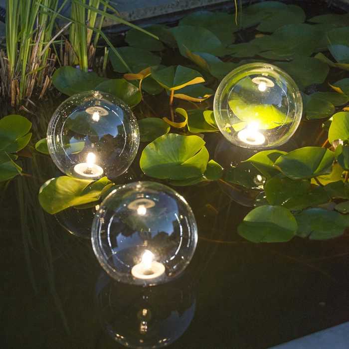 Boule de Jardin Poolleuchte Lampe Flottante D'Étang Lumière Fête IP44 6x